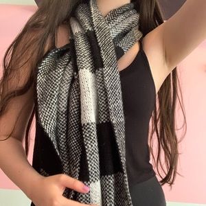 Plaid infinity scarf